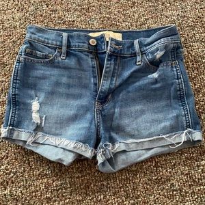 Hollister distressed jean shorts
